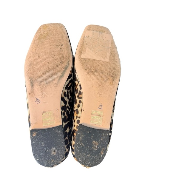 J. Crew - Anya Maryjane Animal Print Leopard Flats Sz 7.5 - Picture 5 of 9